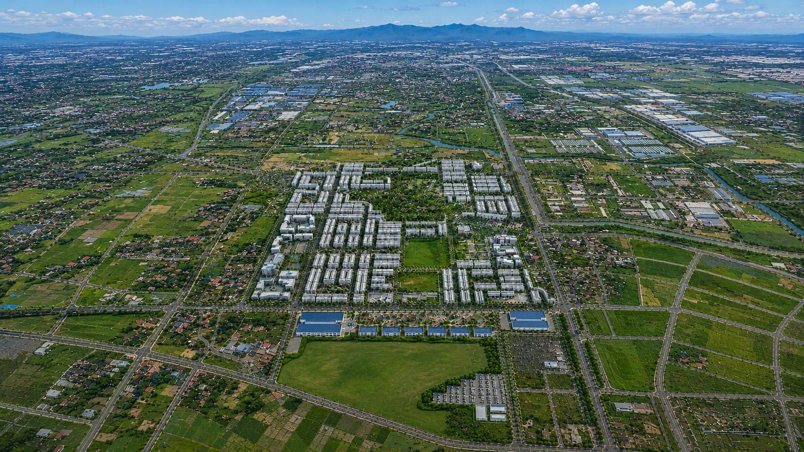 Phối cảnh tổng thể khu đô thị
